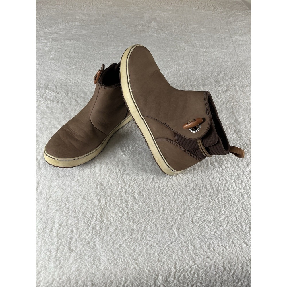 L.L. Bean Mountainside Women's 8.5 Toggle Brown Leather Ankle Bootie Shoes